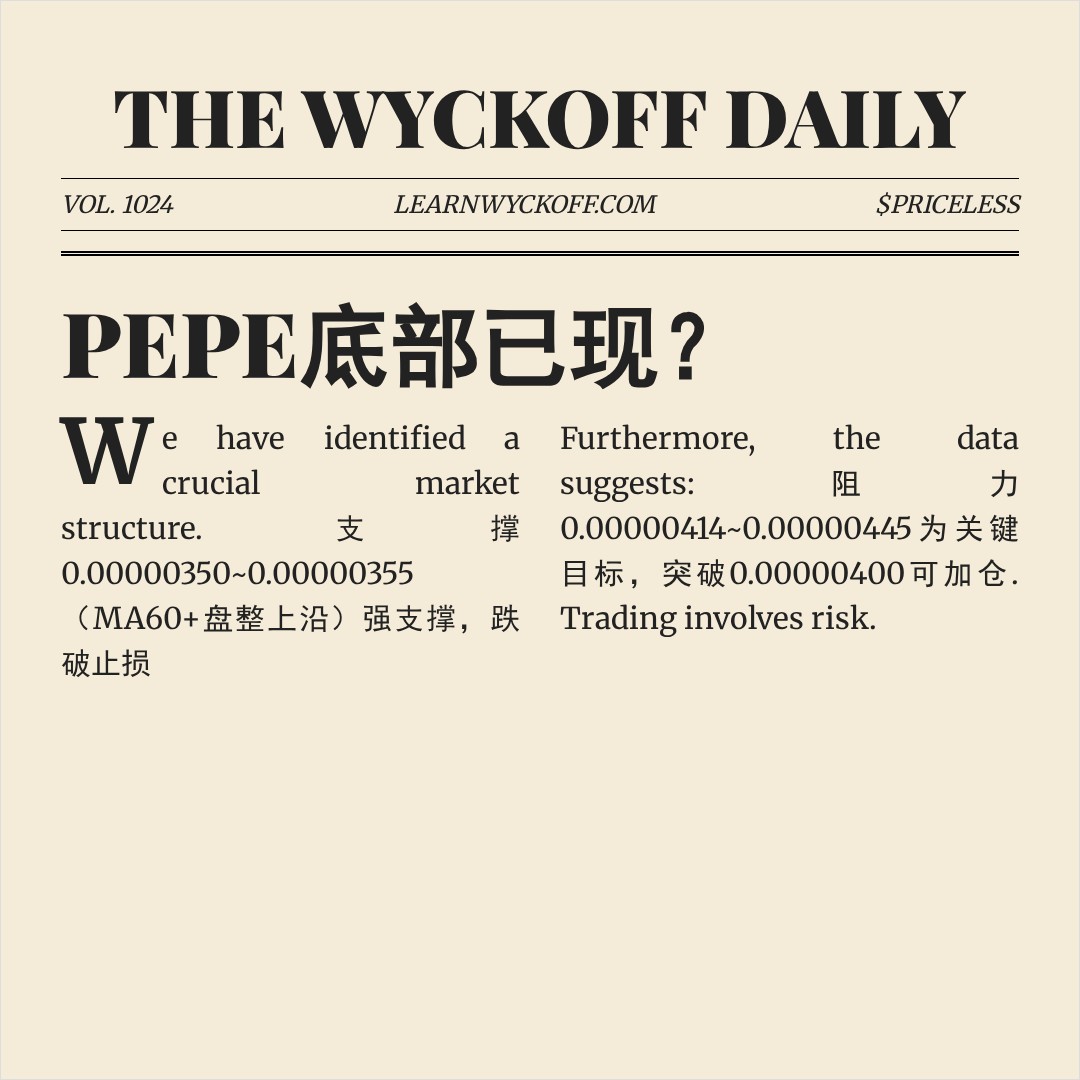 20260423 PEPEUSDT 行情数据复盘报告（基于威科夫量价视角）