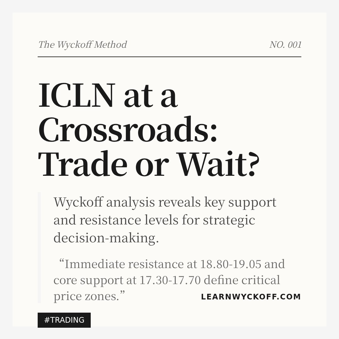 20260318 ICLN Market Data Review Report (Based on Wyckoff Volume-Price Perspective)