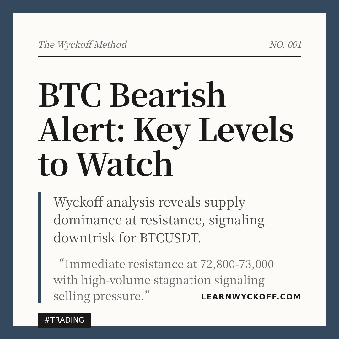 20260408 BTCUSDT Market Data Review Report (Based on Wyckoff Volume-Price Perspective)