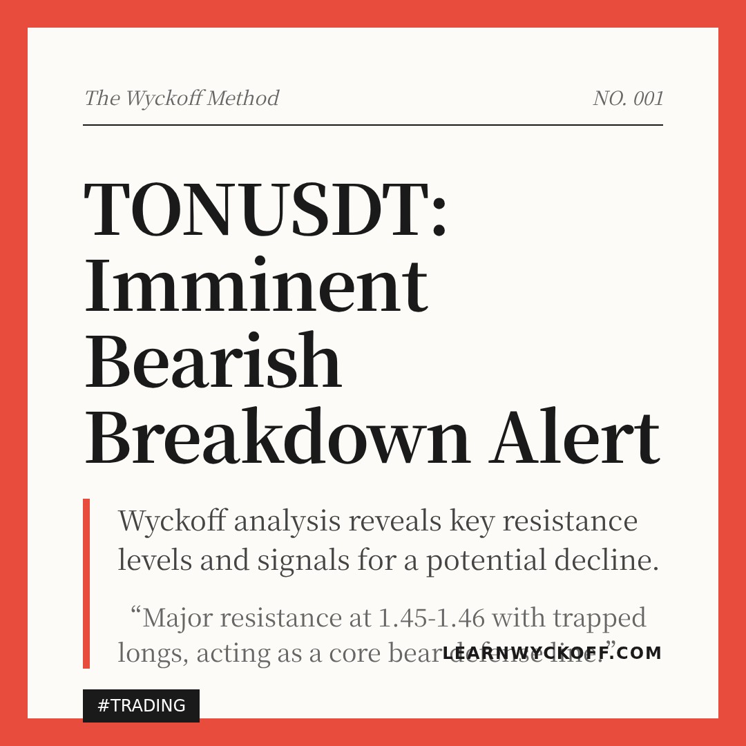 20260314 TONUSDT Market Data Review Report (Based on Wyckoff Volume-Price Perspective)