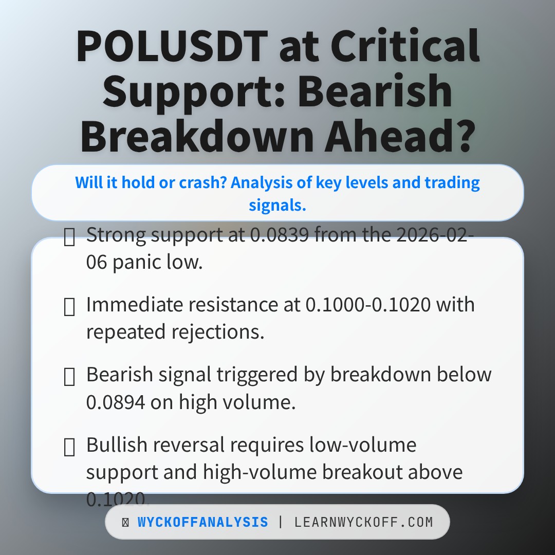 20260327 POLUSDT Market Data Review Report (Based on Wyckoff Volume-Price Perspective)