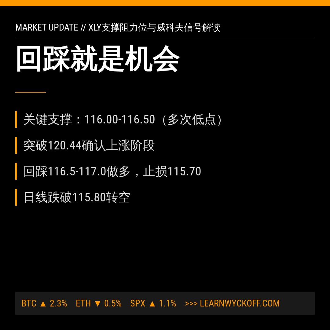 20260824 XLY 行情数据复盘报告（基于威科夫量价视角）