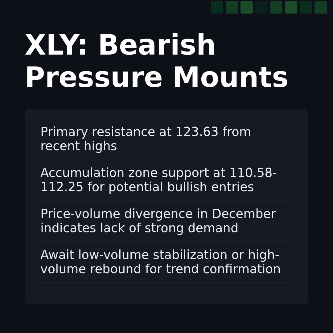 20251231 XLY Market Data Review Report (Based on Wyckoff Volume-Price Perspective)