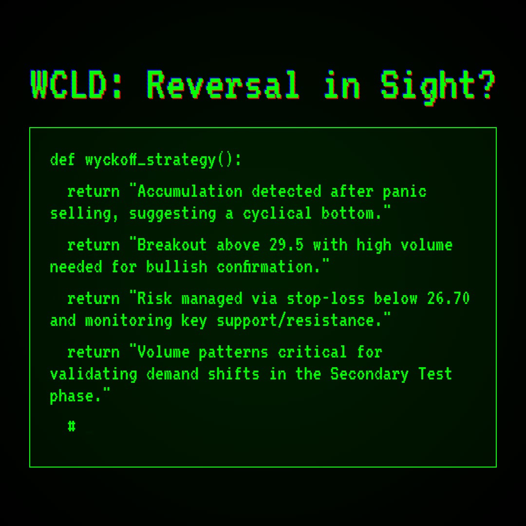 20260219 WCLD Market Data Review Report (Based on Wyckoff Volume-Price Perspective)