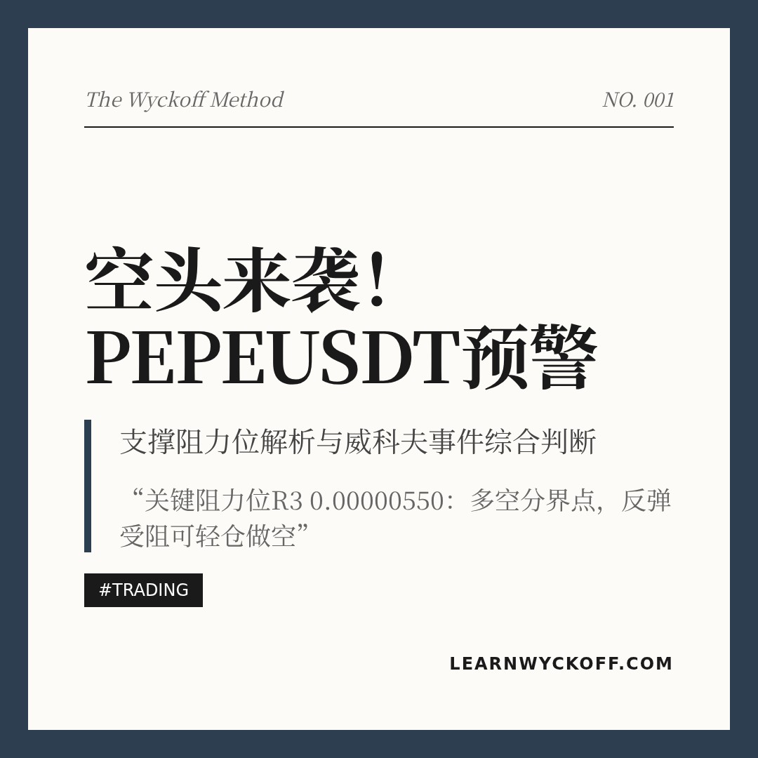20260128 PEPEUSDT 行情数据复盘报告（基于威科夫量价视角）