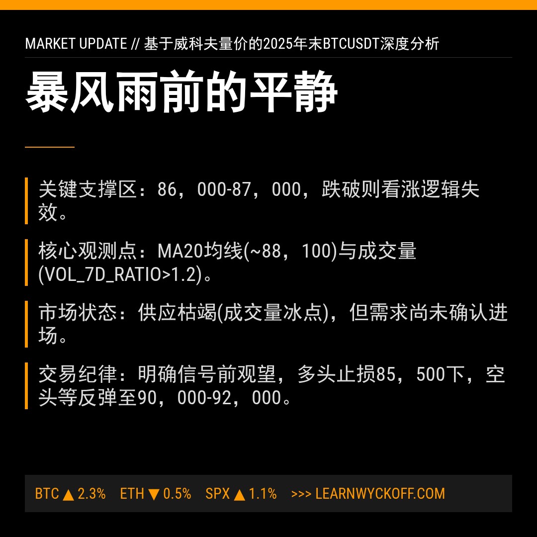 20251231 BTCUSDT 行情数据复盘报告（基于威科夫量价视角）