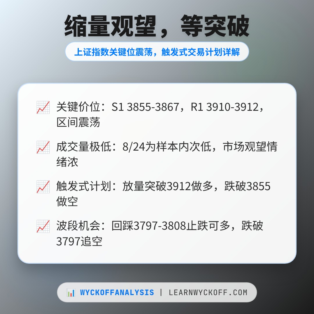 20260824 000001.SH 行情数据复盘报告（基于威科夫量价视角）