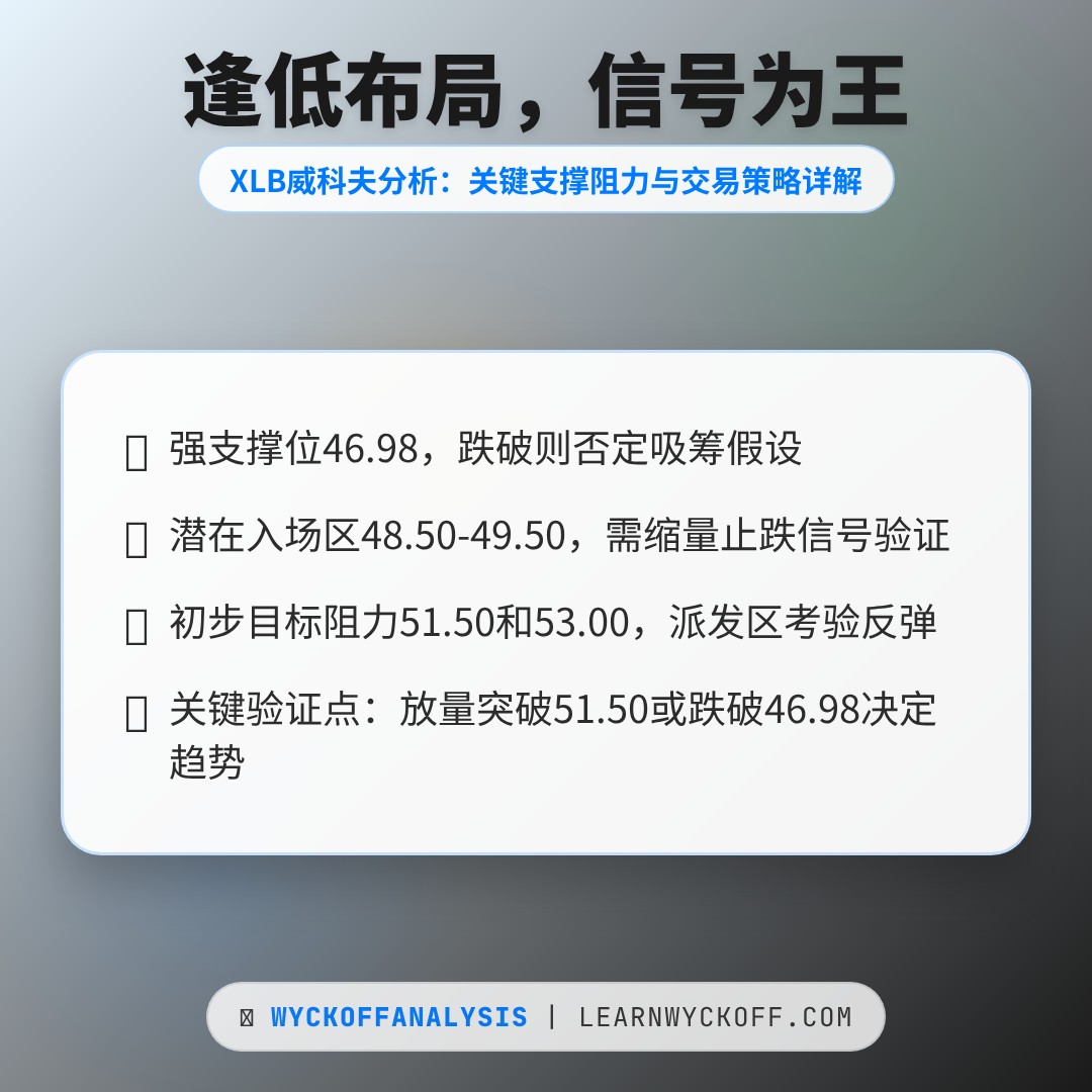 20260407 XLB 行情数据复盘报告（基于威科夫量价视角）