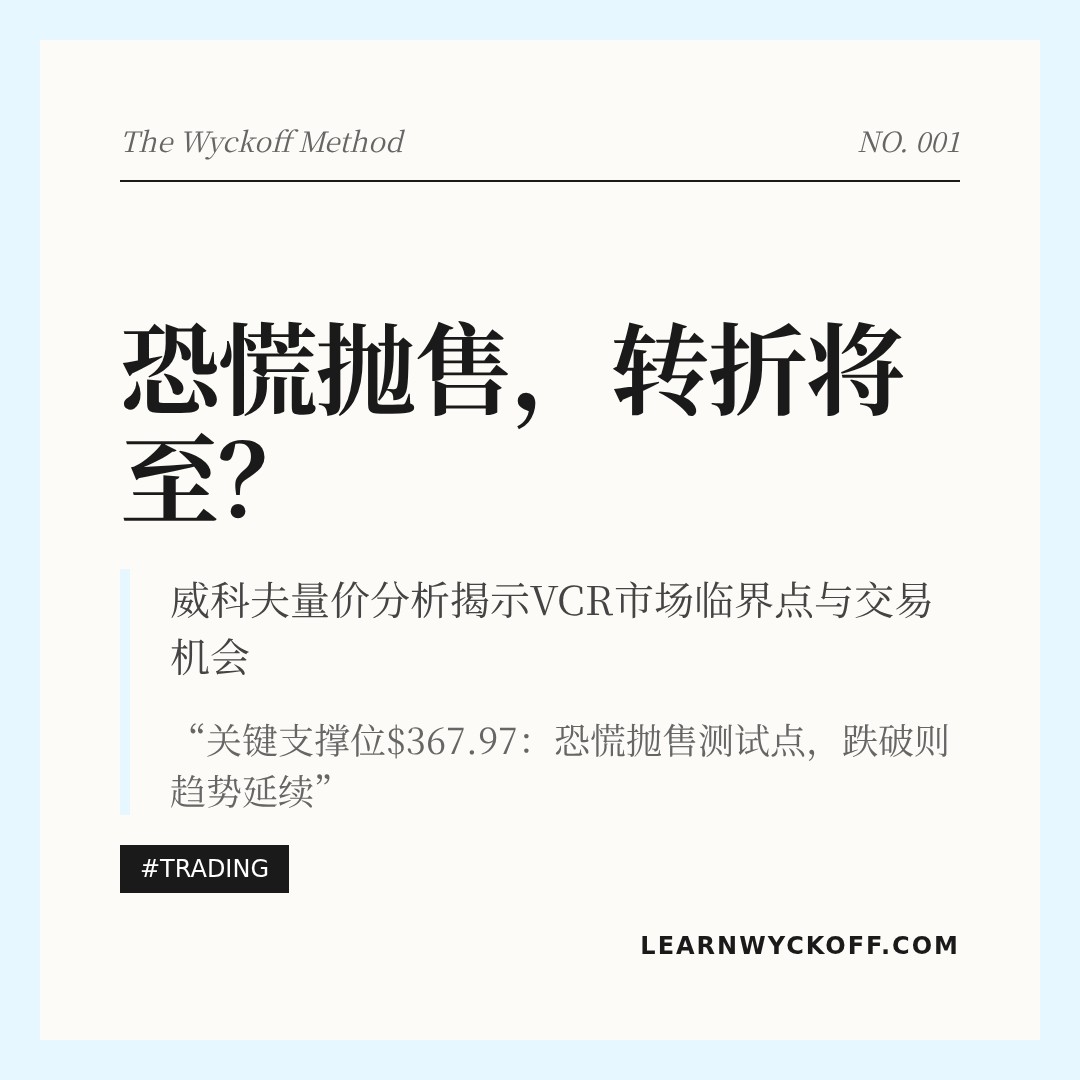 20260303 VCR 行情数据复盘报告（基于威科夫量价视角）
