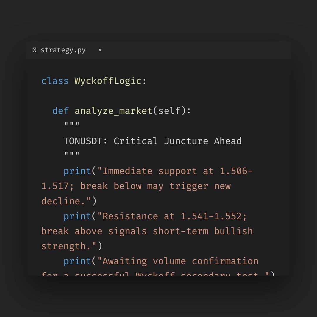 20260128 TONUSDT Market Data Review Report (Based on Wyckoff Volume-Price Perspective)