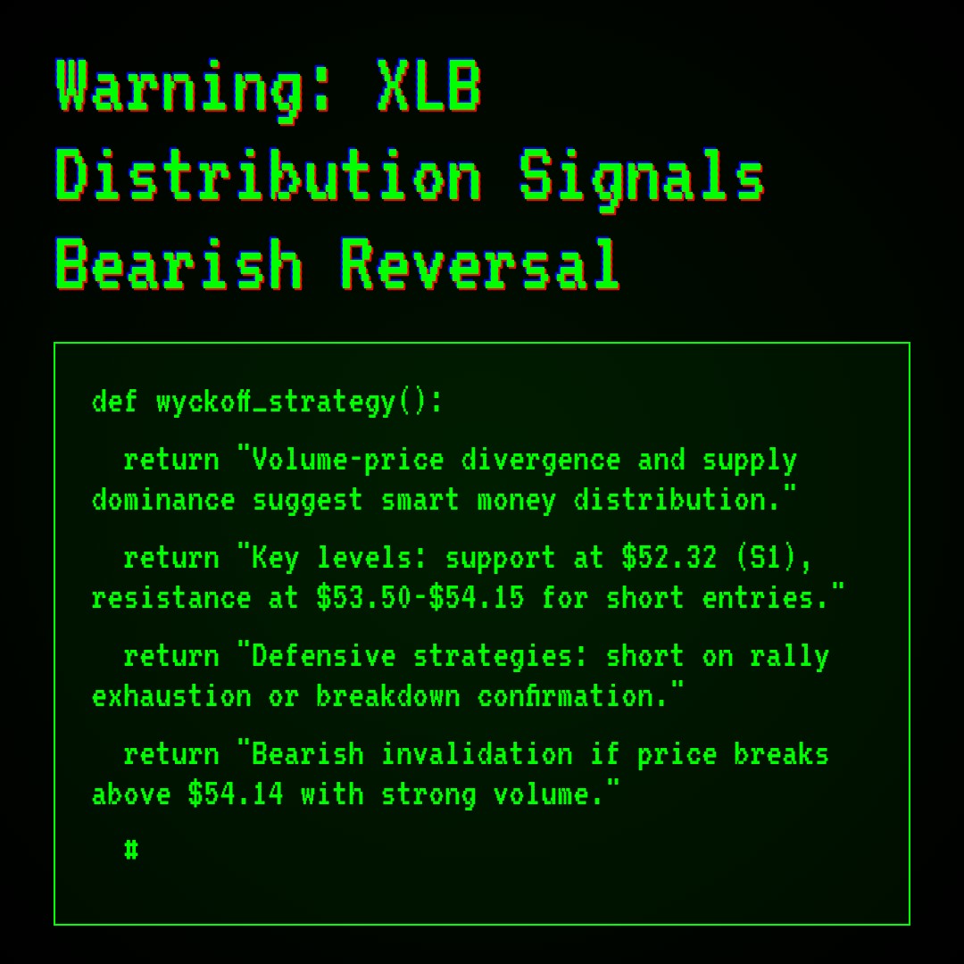 20260223 XLB Market Data Review Report (Based on Wyckoff Volume-Price Perspective)