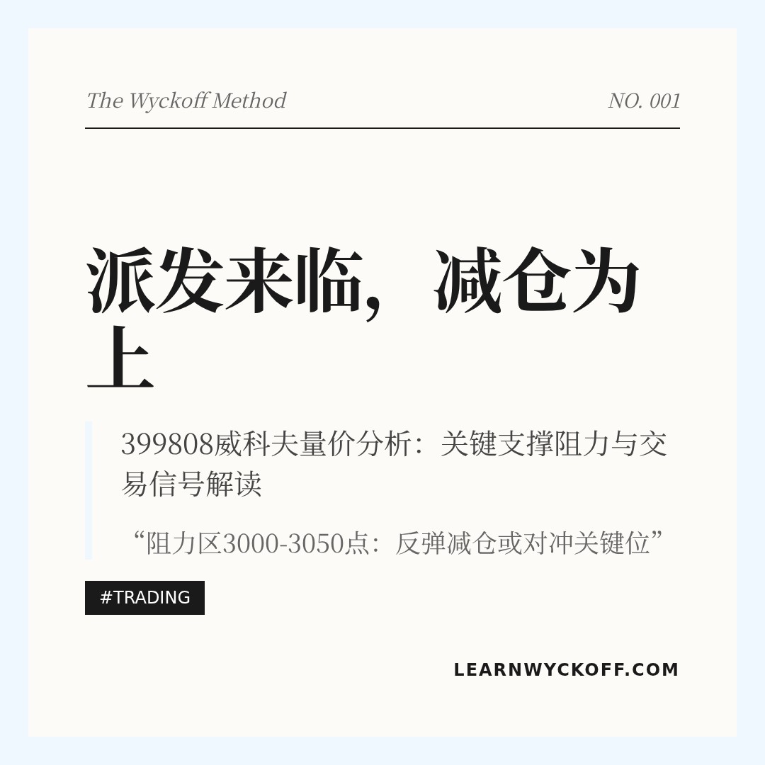 20260130 399808 行情数据复盘报告（基于威科夫量价视角）