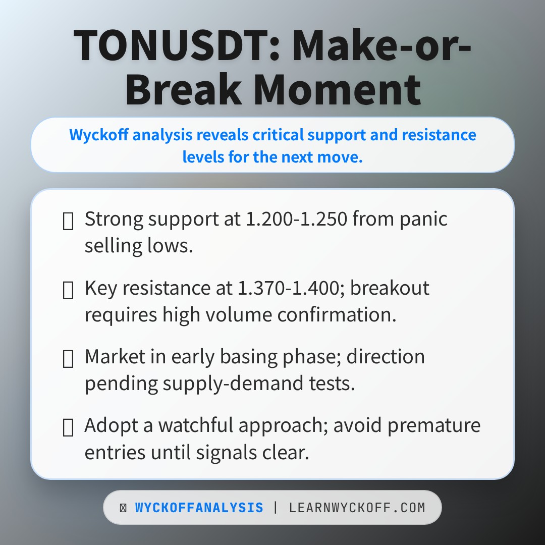 20260309 TONUSDT Market Data Review Report (Based on Wyckoff Volume-Price Perspective)