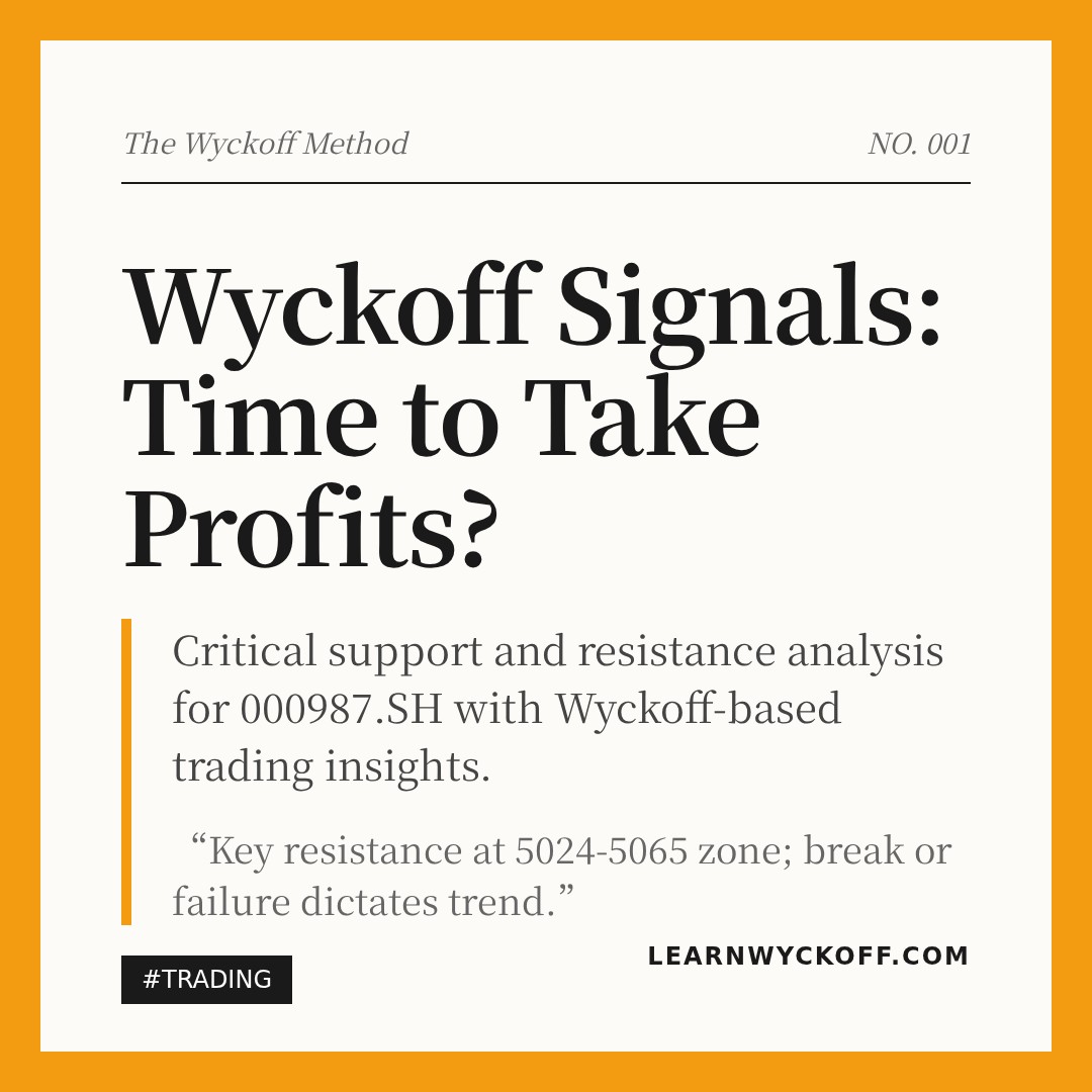 20260101 000987.SH Market Data Review Report (Based on Wyckoff Volume-Price Perspective)