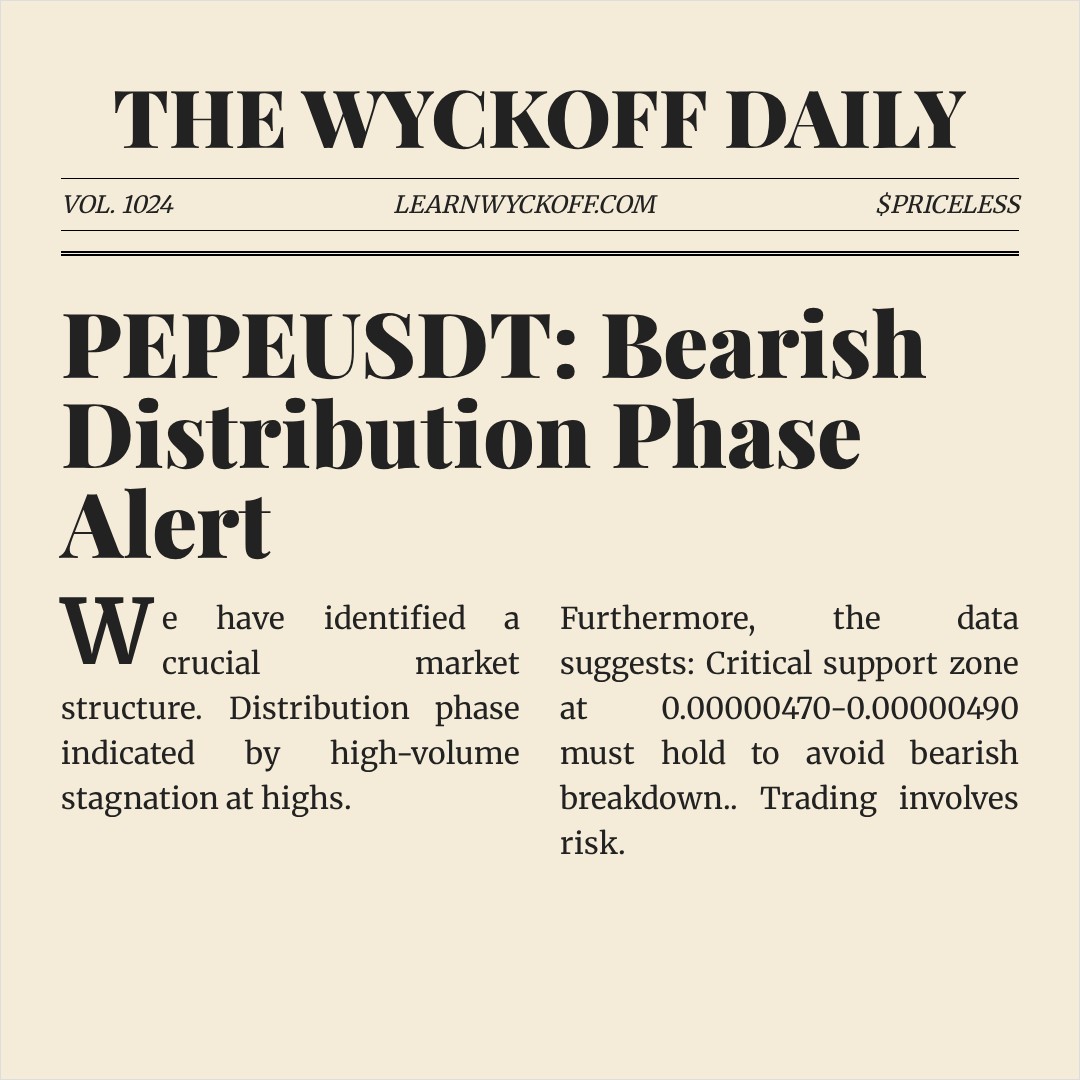 20260127 PEPEUSDT Market Data Review Report (Based on Wyckoff Volume-Price Perspective)