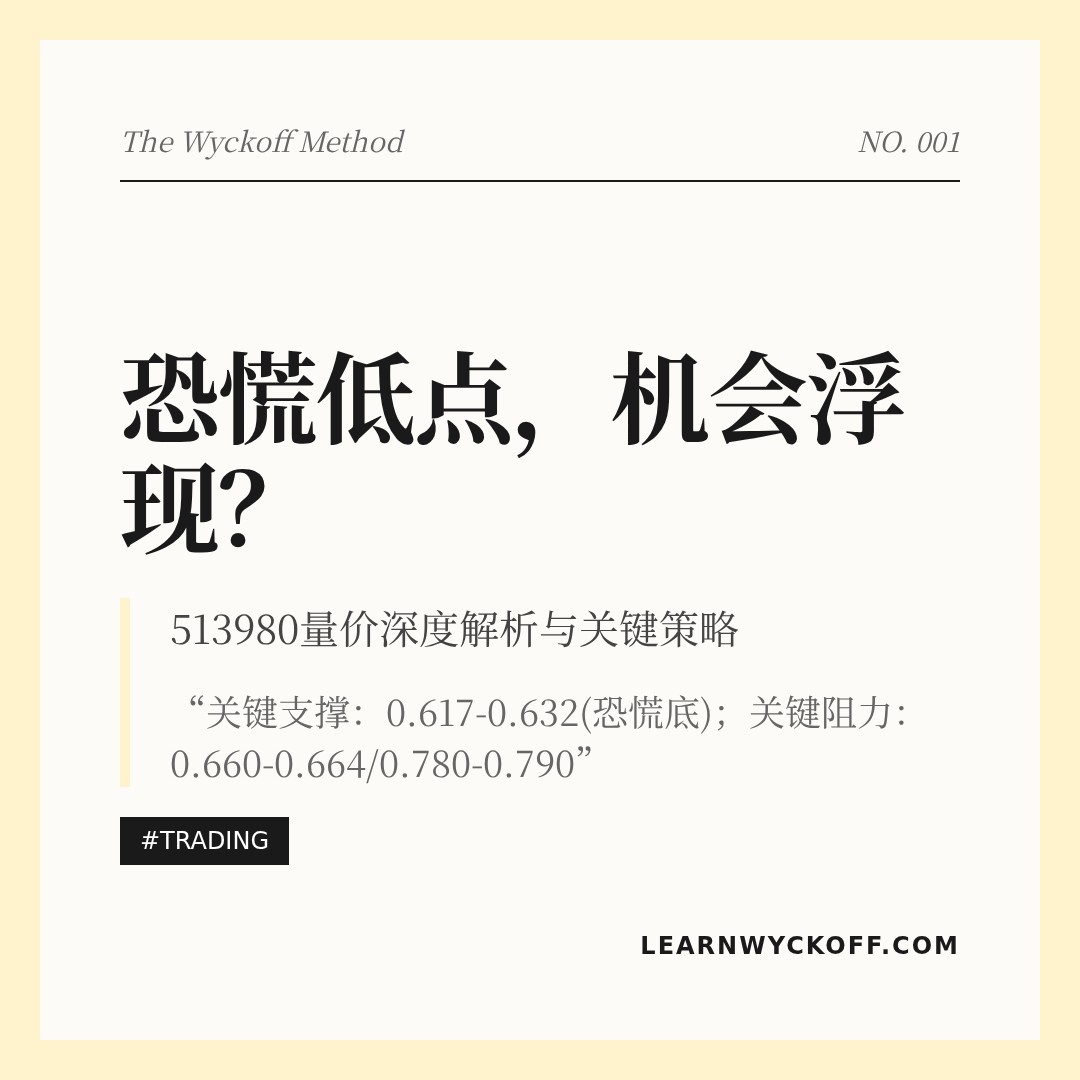 20260312 513980 行情数据复盘报告（基于威科夫量价视角）