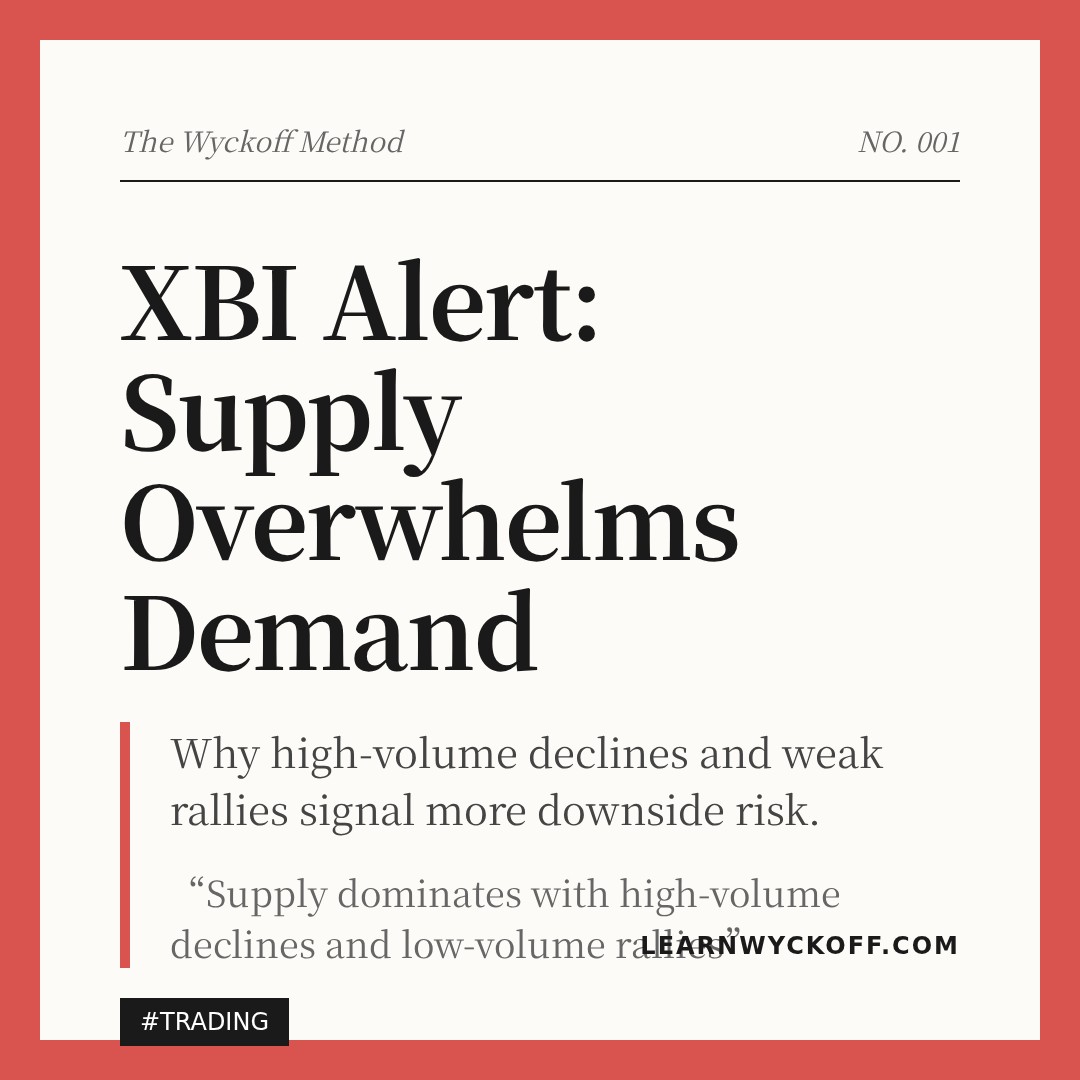 20260324 XBI Market Data Review Report (Based on Wyckoff Volume-Price Perspective)
