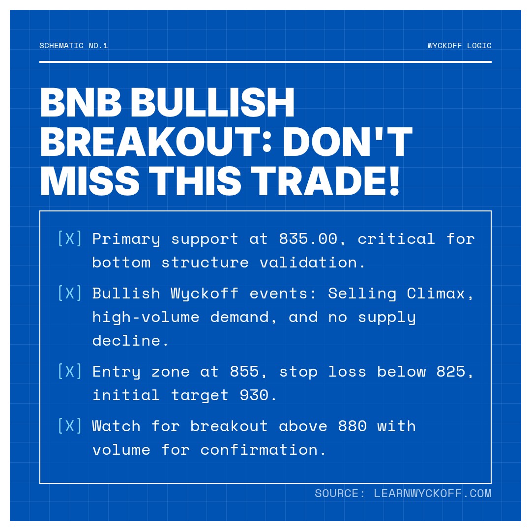20251225 BNBUSDT Market Data Review Report (Based on Wyckoff Volume-Price Perspective)