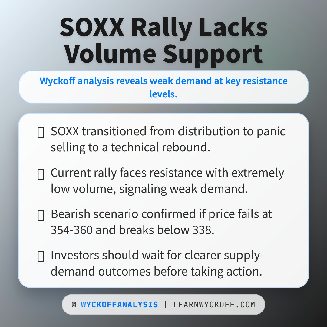 20260407 SOXX Market Data Review Report (Based on Wyckoff Volume-Price Perspective)