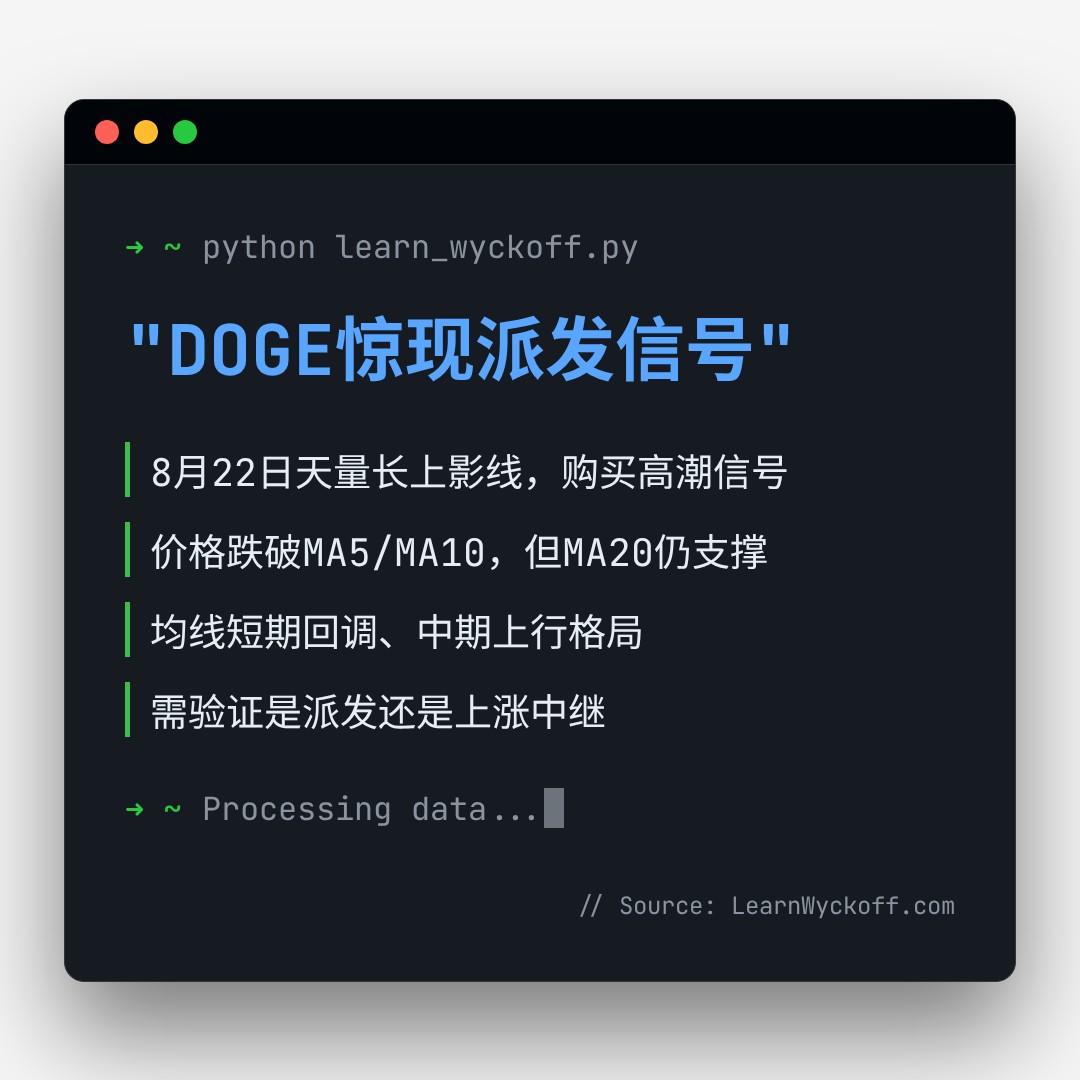 20260901 DOGEUSDT 行情数据复盘报告（基于威科夫量价视角）