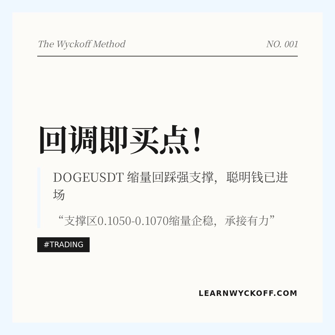 20260518 DOGEUSDT 行情数据复盘报告（基于威科夫量价视角）