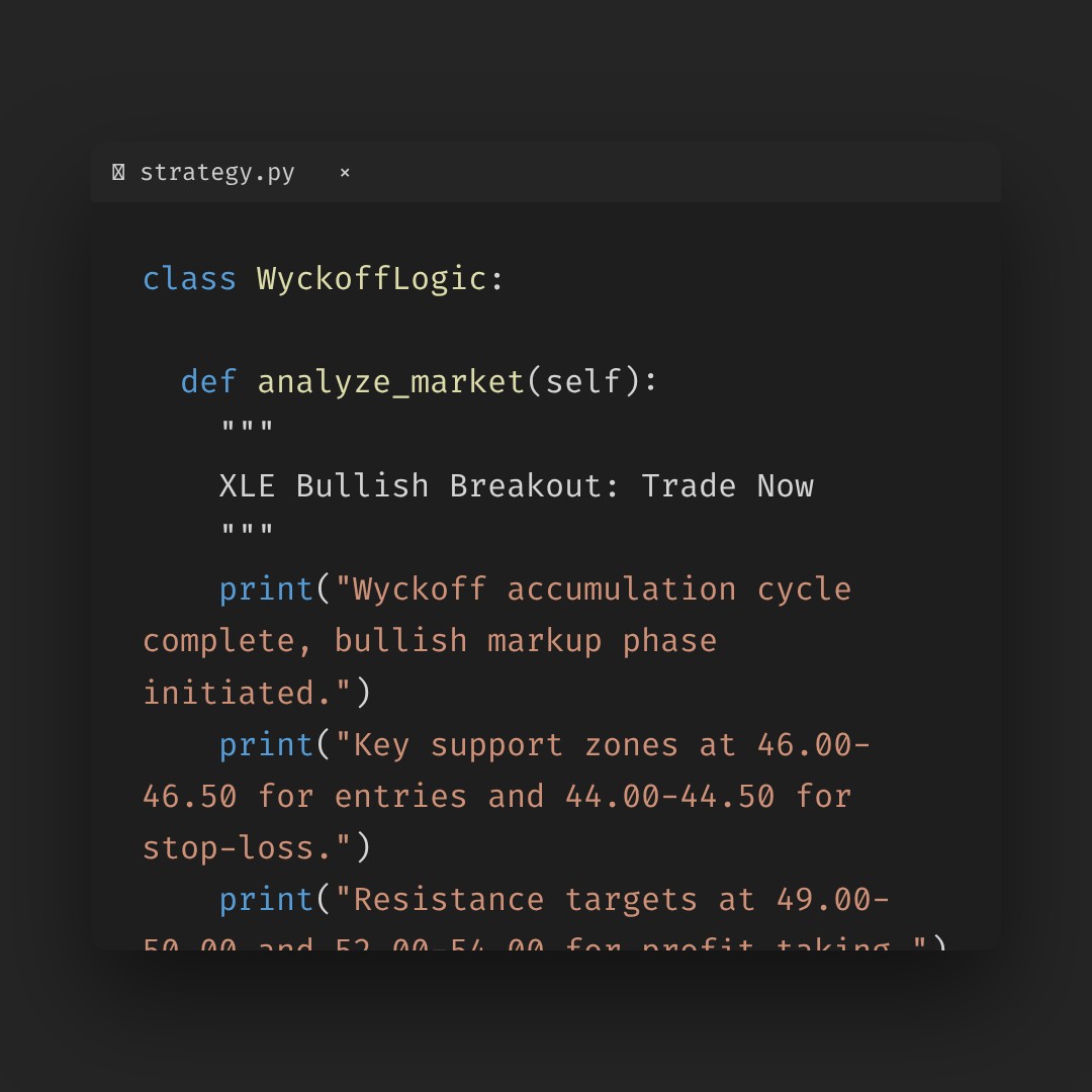 20260122 XLE Market Data Review Report (Based on Wyckoff Volume-Price Perspective)