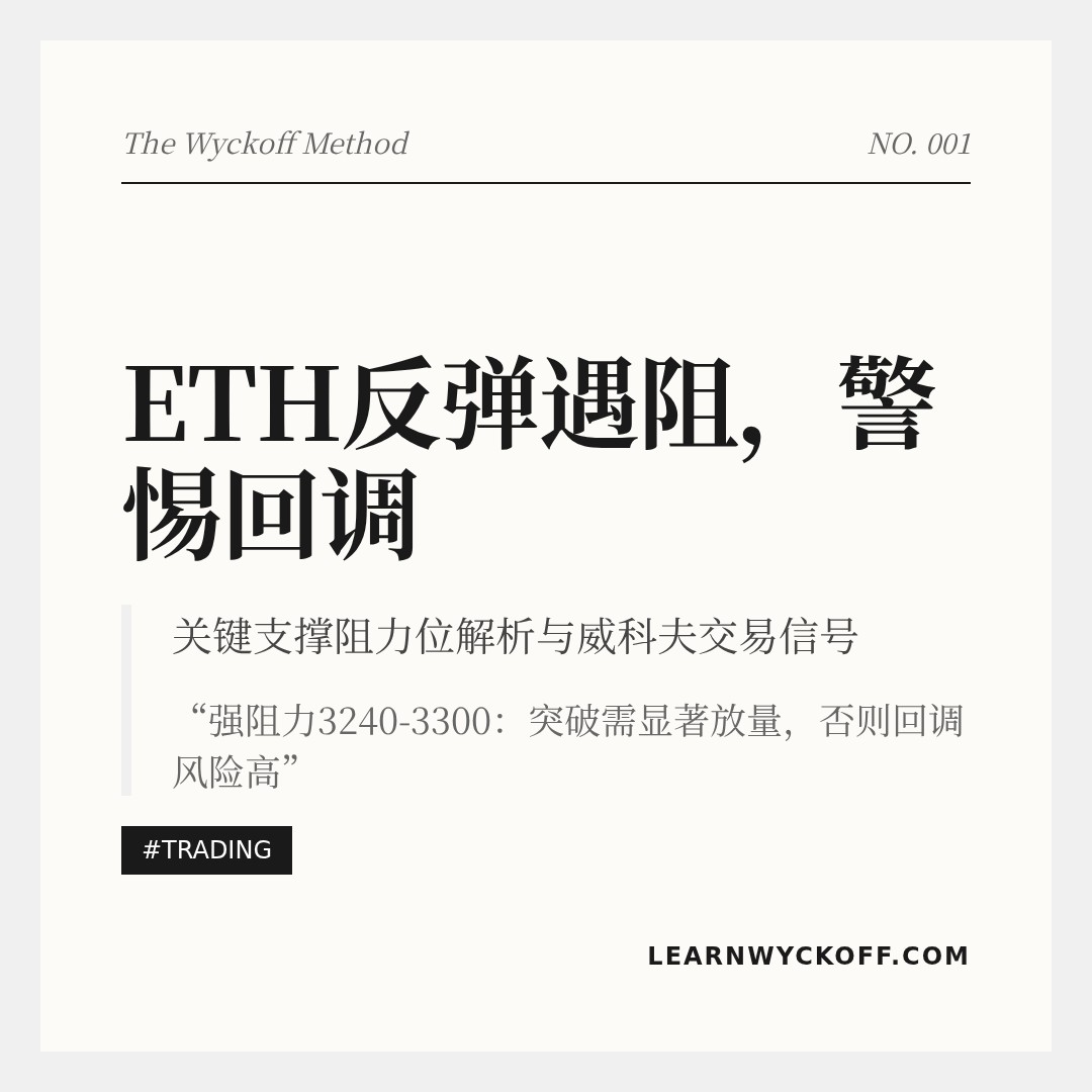 20260106 ETHUSDT 行情数据复盘报告（基于威科夫量价视角）
