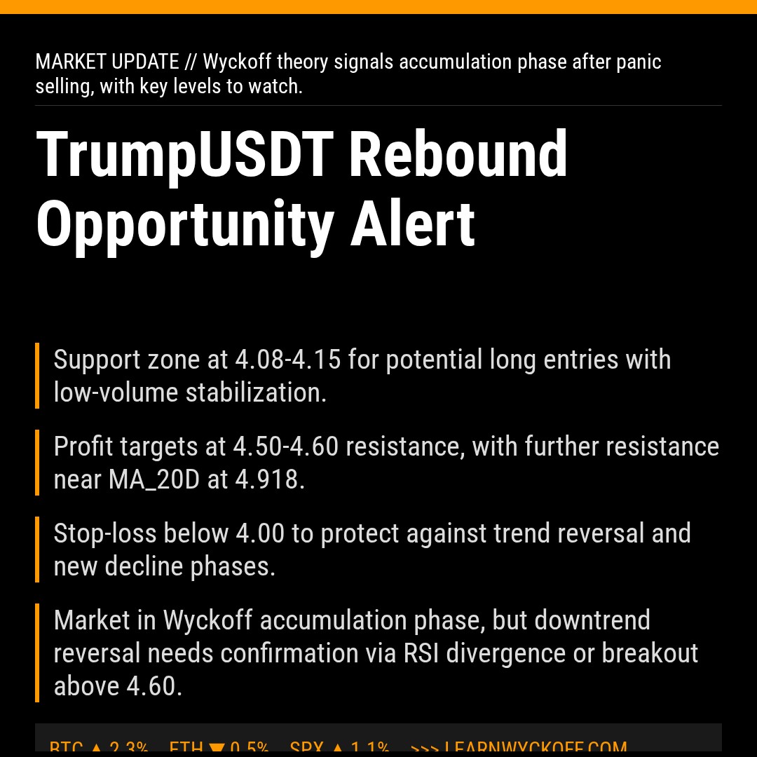 20260203 TRUMPUSDT Market Data Review Report (Based on Wyckoff Volume-Price Perspective)