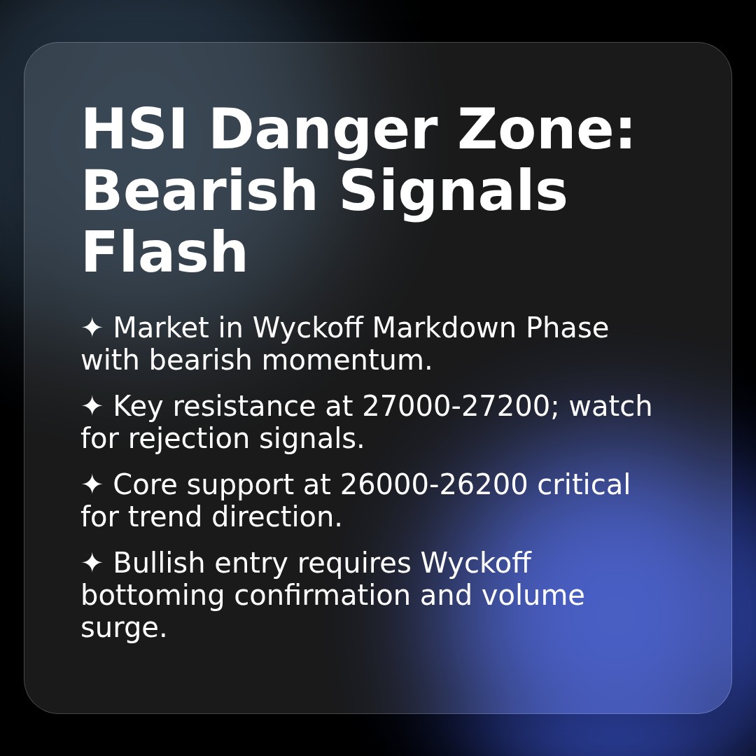 20260225 HSI Market Data Review Report (Based on Wyckoff Volume-Price Perspective)