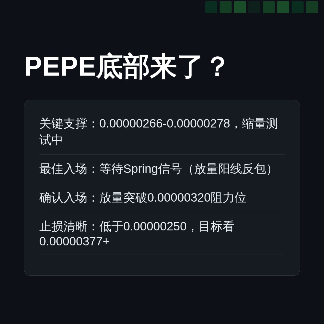 20260623 PEPEUSDT 行情数据复盘报告（基于威科夫量价视角）
