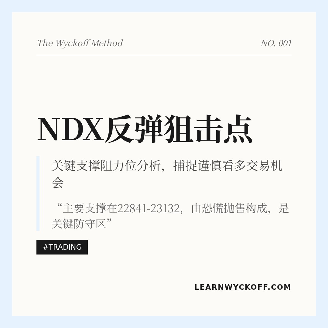 20260401 NDX 行情数据复盘报告（基于威科夫量价视角）