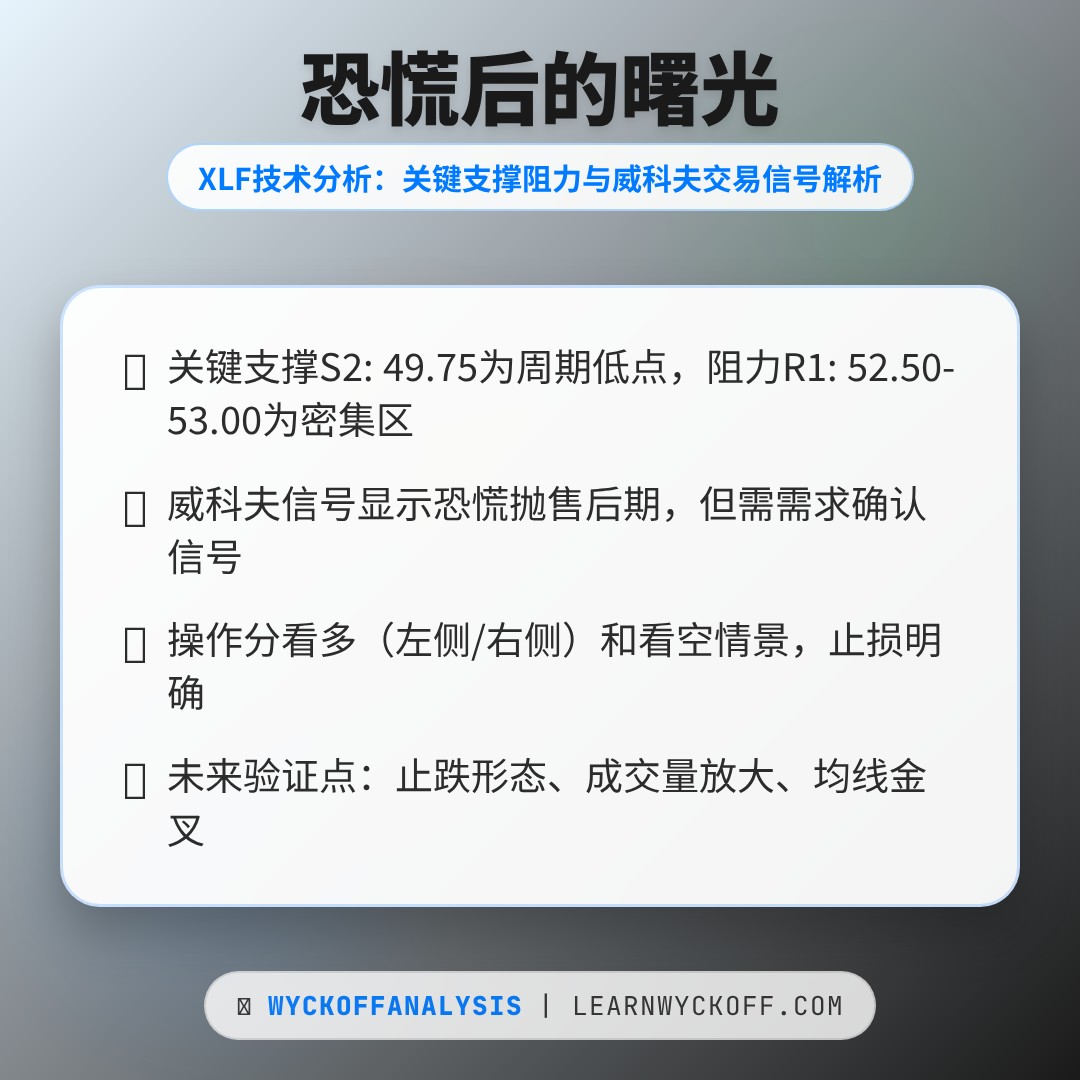 20260306 XLF 行情数据复盘报告（基于威科夫量价视角）