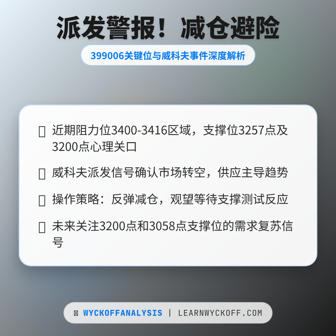 20260126 399006 行情数据复盘报告（基于威科夫量价视角）