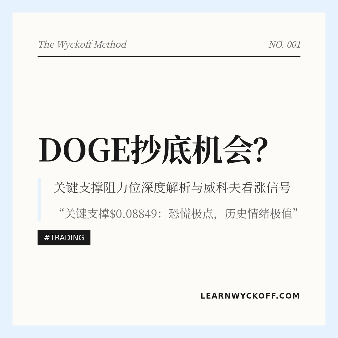 20260314 DOGEUSDT 行情数据复盘报告（基于威科夫量价视角）