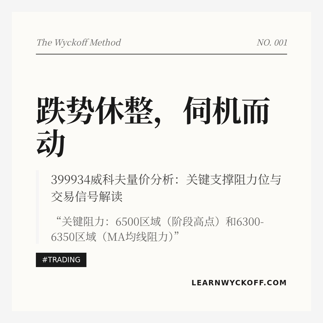 20260216 399934 行情数据复盘报告（基于威科夫量价视角）