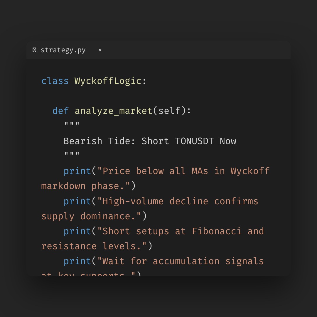20260115 TONUSDT Market Data Review Report (Based on Wyckoff Volume-Price Perspective)