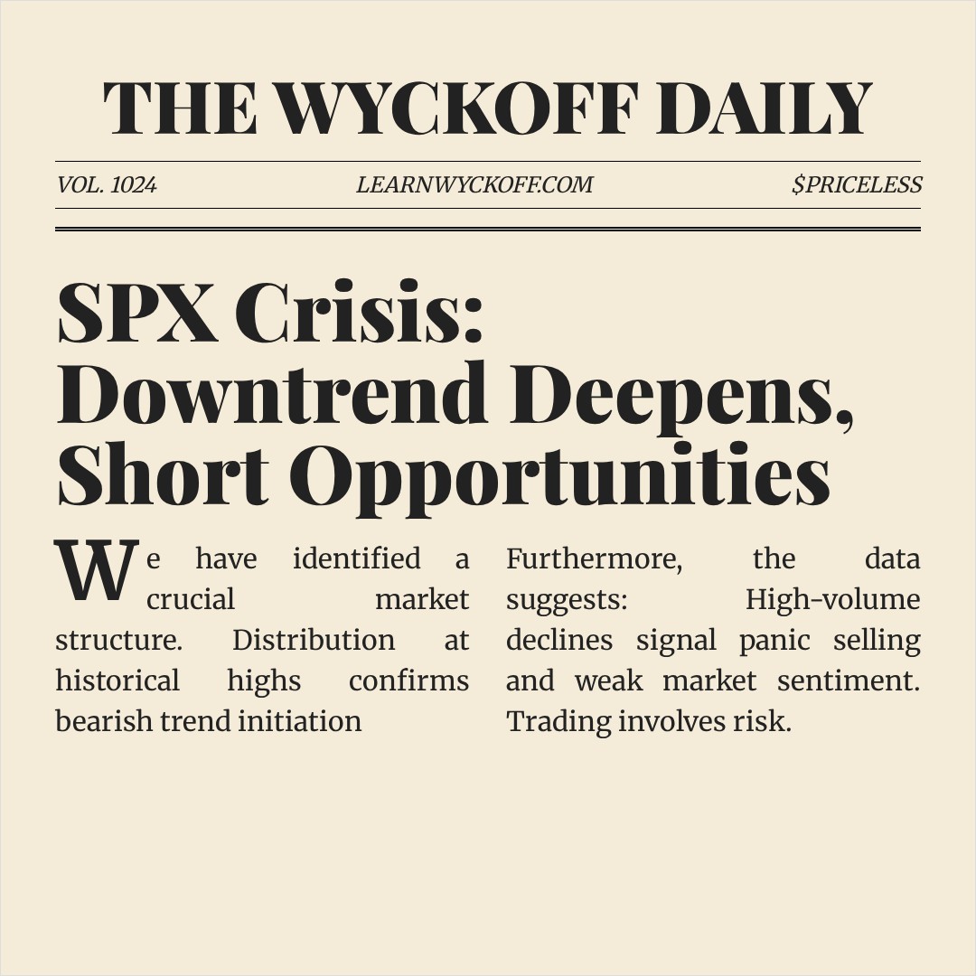 20260313 .SPX Market Data Review Report (Based on Wyckoff Volume-Price Perspective)