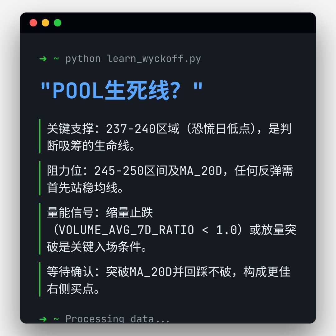 20260101 POOL 行情数据复盘报告（基于威科夫量价视角）