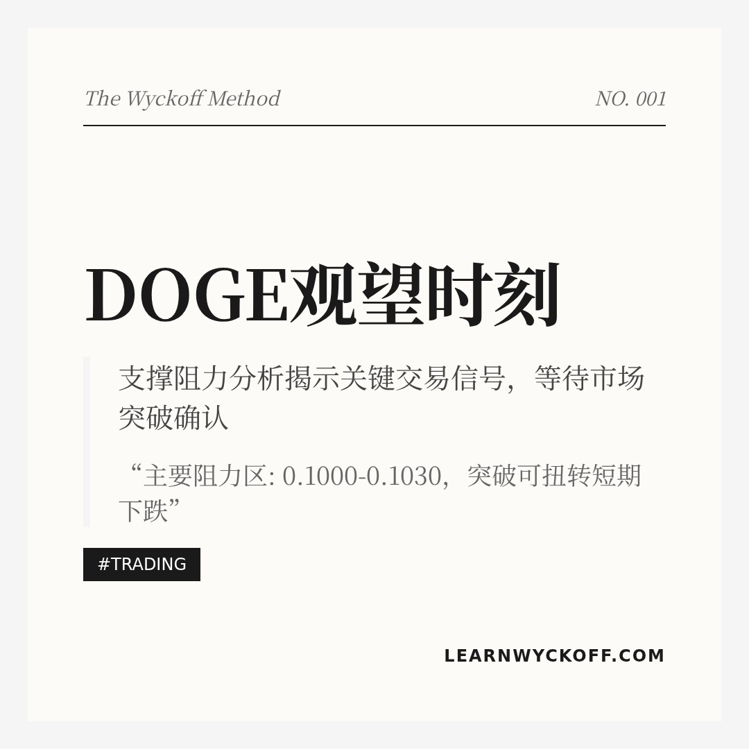 20260412 DOGEUSDT 行情数据复盘报告（基于威科夫量价视角）
