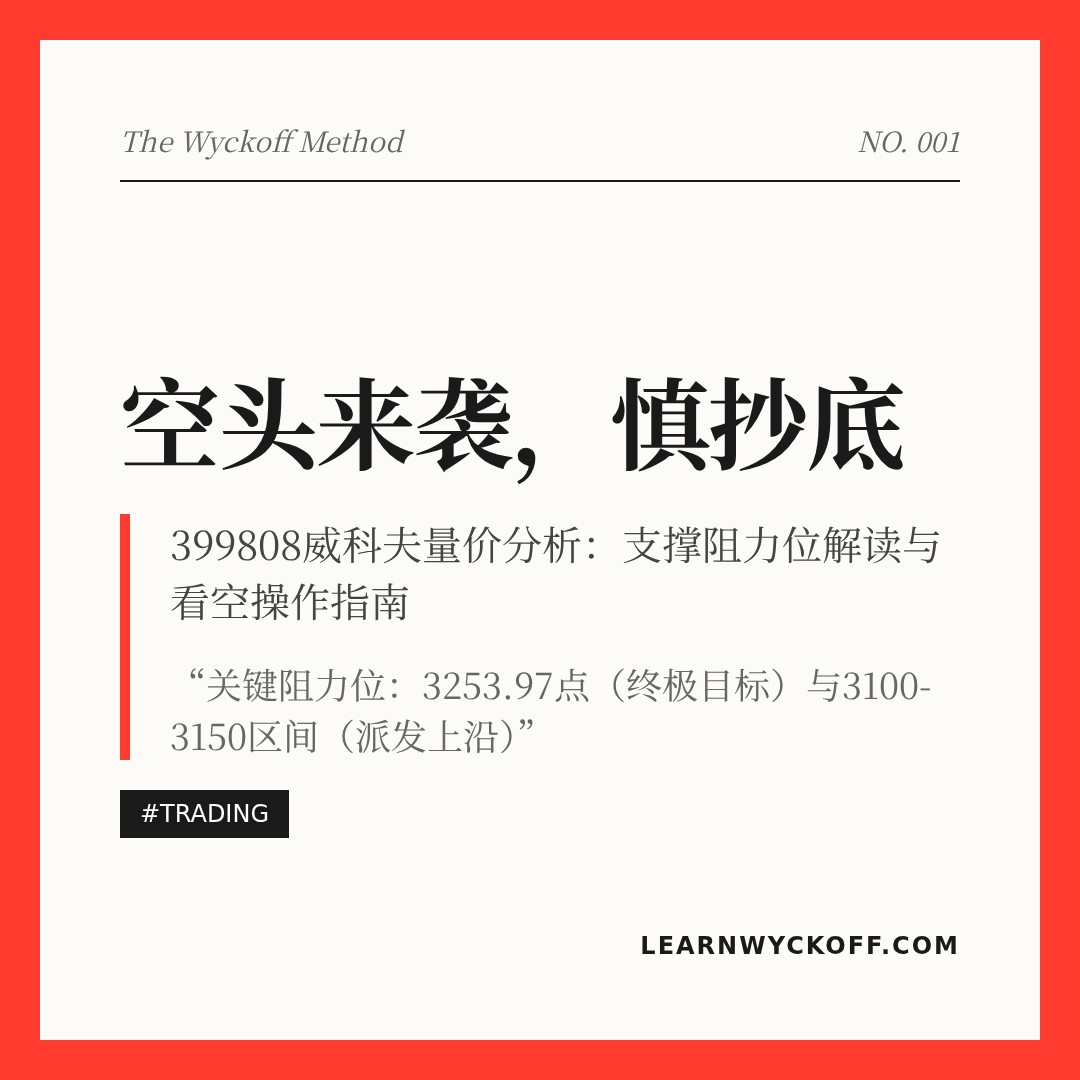 20260331 399808 行情数据复盘报告（基于威科夫量价视角）