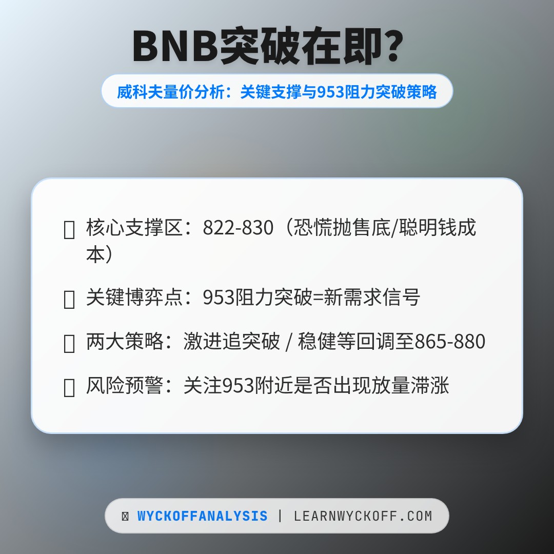 20260127 BNBUSDT 行情数据复盘报告（基于威科夫量价视角）