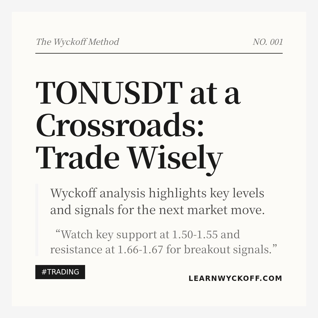 20260120 TONUSDT Market Data Review Report (Based on Wyckoff Volume-Price Perspective)