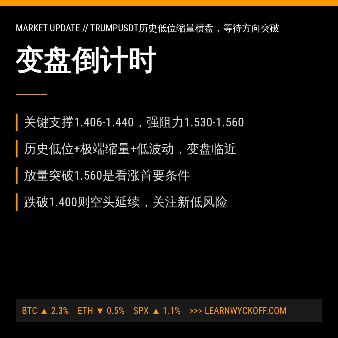 20260802 TRUMPUSDT 行情数据复盘报告（基于威科夫量价视角）