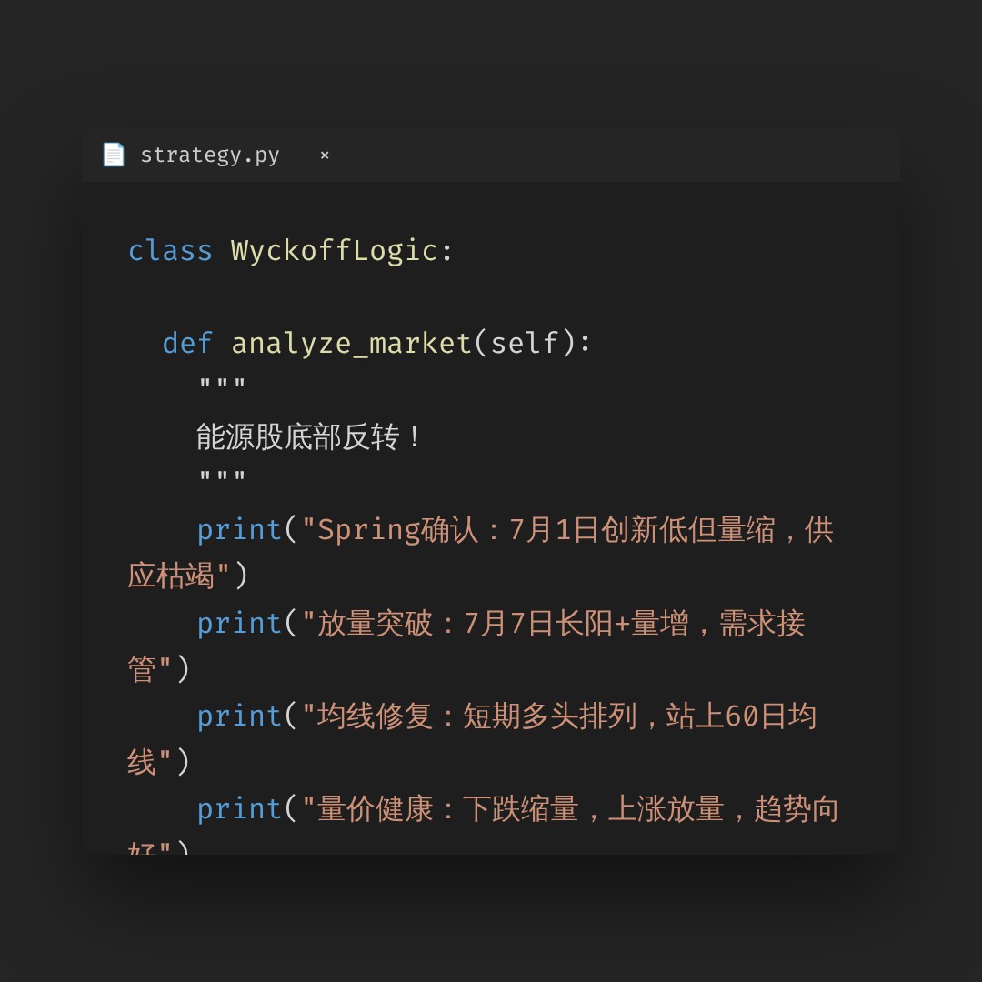 20260731 XLE 行情数据复盘报告（基于威科夫量价视角）