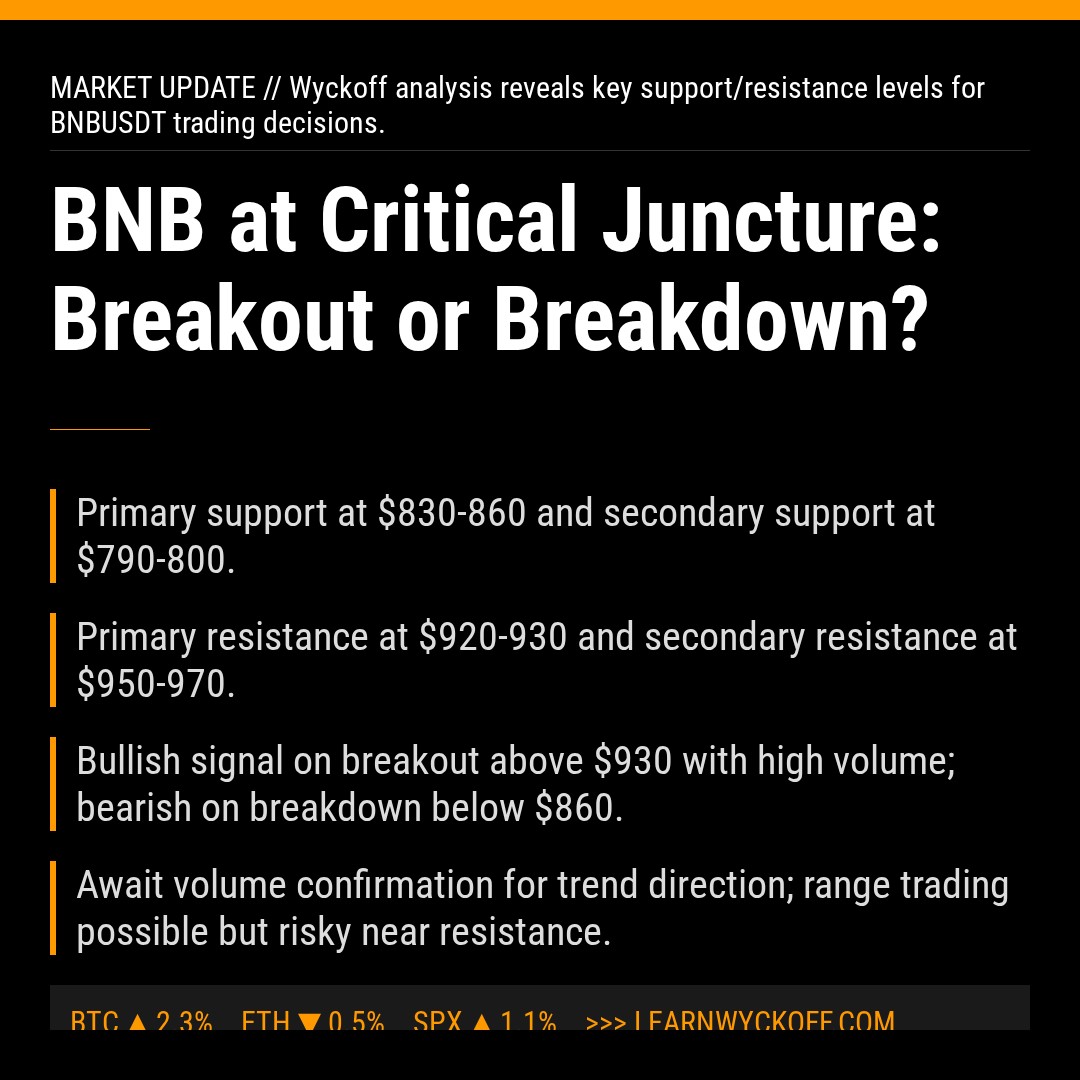 20260112 BNBUSDT Market Data Review Report (Based on Wyckoff Volume-Price Perspective)