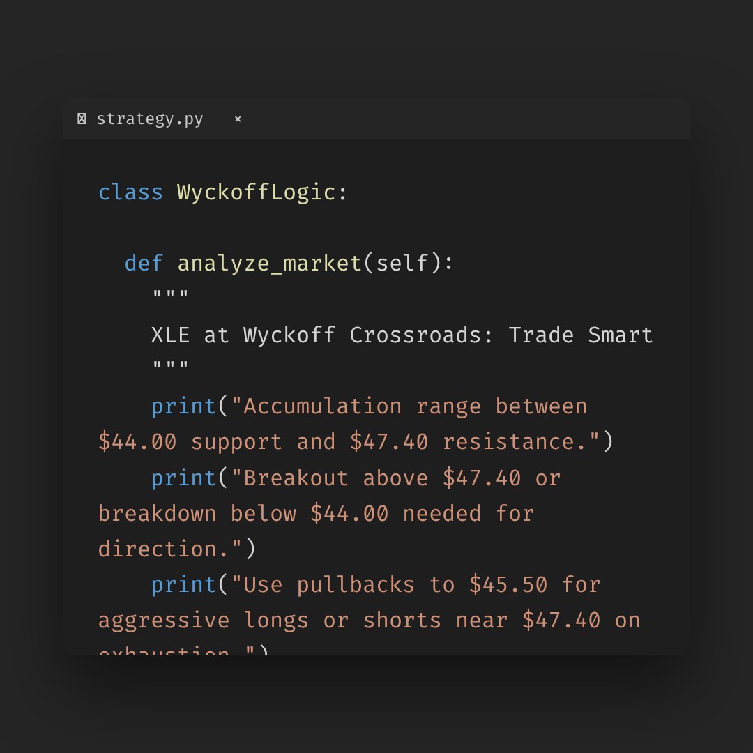 20260113 XLE Market Data Review Report (Based on Wyckoff Volume-Price Perspective)