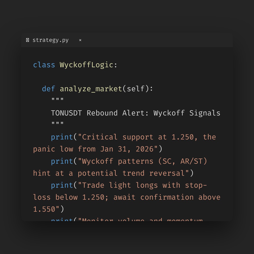 20260204 TONUSDT Market Data Review Report (Based on Wyckoff Volume-Price Perspective)