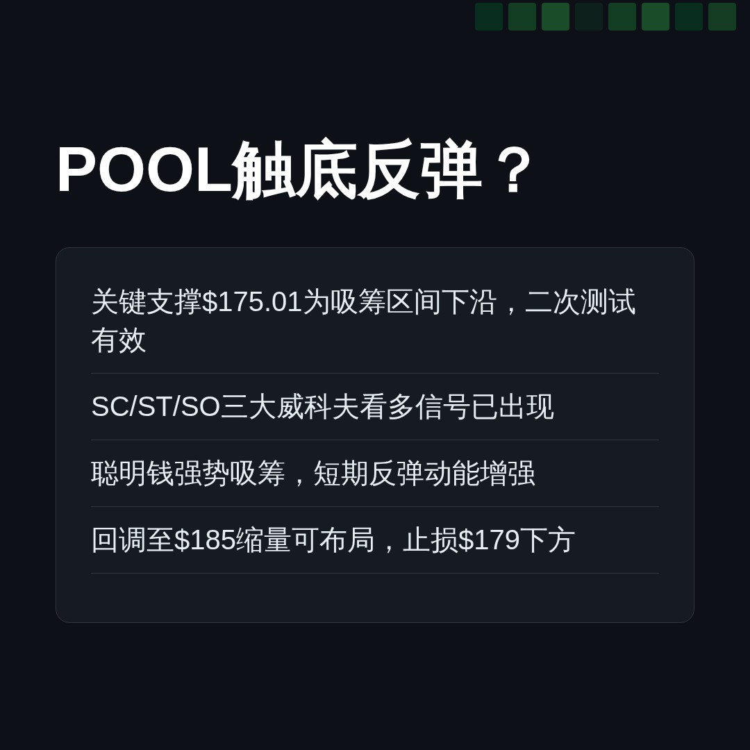 20260610 POOL 行情数据复盘报告（基于威科夫量价视角）