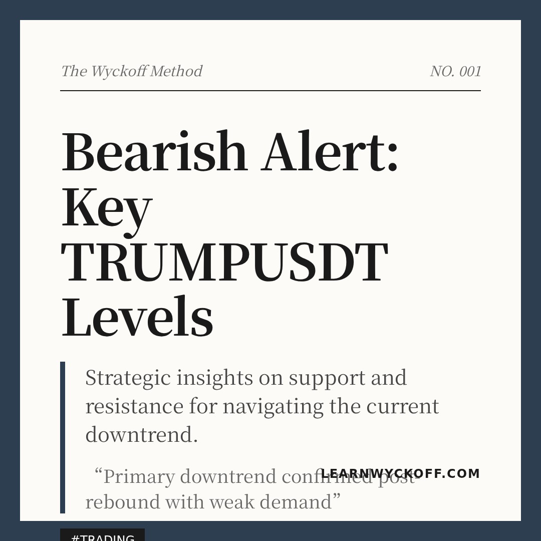 20260411 TRUMPUSDT Market Data Review Report (Based on Wyckoff Volume-Price Perspective)