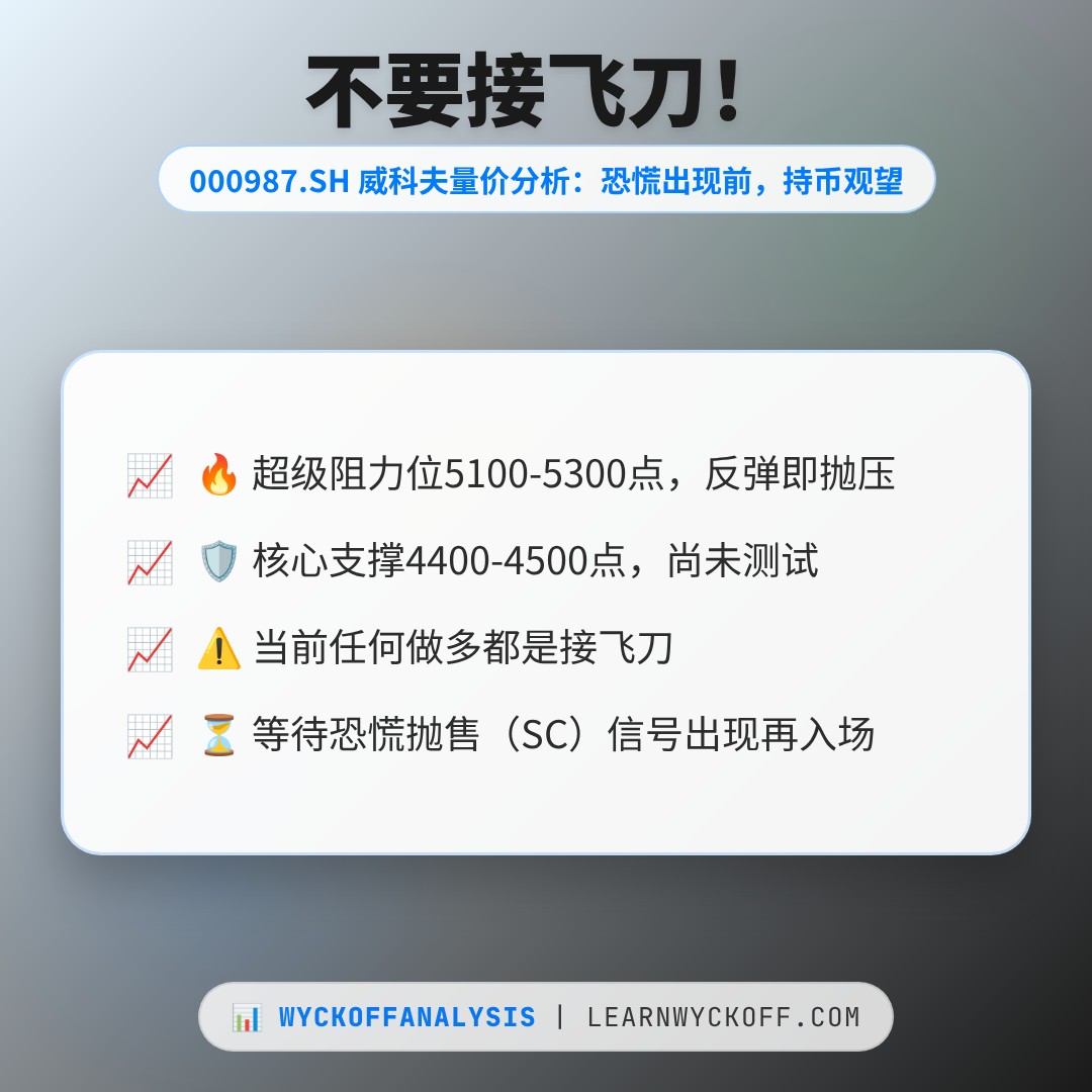 20260716 000987.SH 行情数据复盘报告（基于威科夫量价视角）